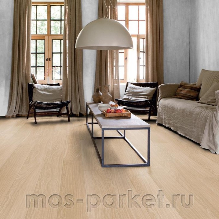 Замковый виниловый пол Quick-Step Alpha Vinyl Bloom AVMPU40097 Дуб чистый румяный