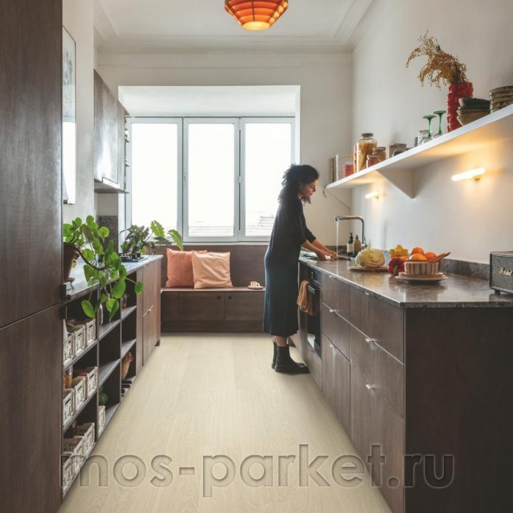 Замковый виниловый пол Quick-Step Alpha Vinyl Bloom AVMPU40099 Дуб чистый полярный