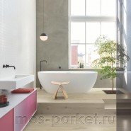 Замковый виниловый пол Quick-Step Alpha Vinyl Bloom AVMPU40103 Дуб хлопковый бежевый