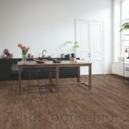 Замковый виниловый пол Quick-Step Alpha Vinyl Bloom AVMPU40199 Дуб осенний шоколадный