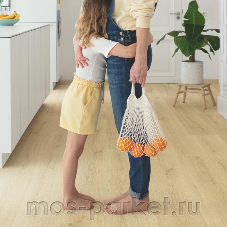 Замковый виниловый пол Quick-Step Alpha Vinyl Bloom AVMPU40236 Эко беж