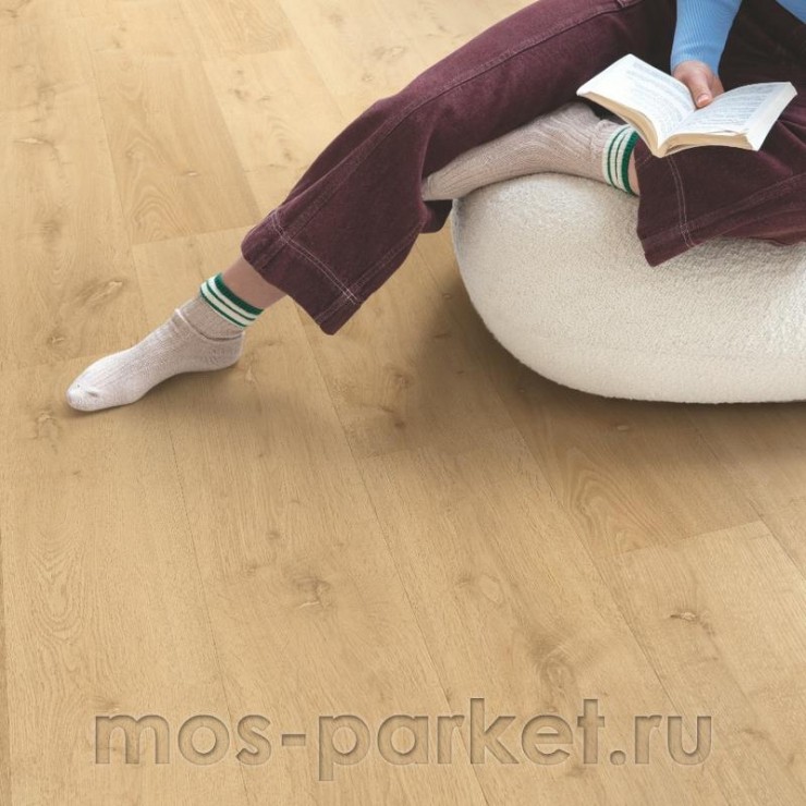 Замковый виниловый пол Quick-Step Alpha Vinyl Bloom AVMPU40316 Дуб элегантный натуральный