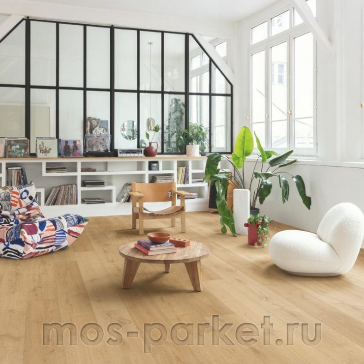 Замковый виниловый пол Quick-Step Alpha Vinyl Bloom AVMPU40316 Дуб элегантный натуральный