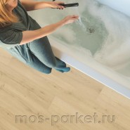 Замковый виниловый пол Quick-Step Alpha Vinyl Bloom AVMPU40319 Дуб бежевый брашированный