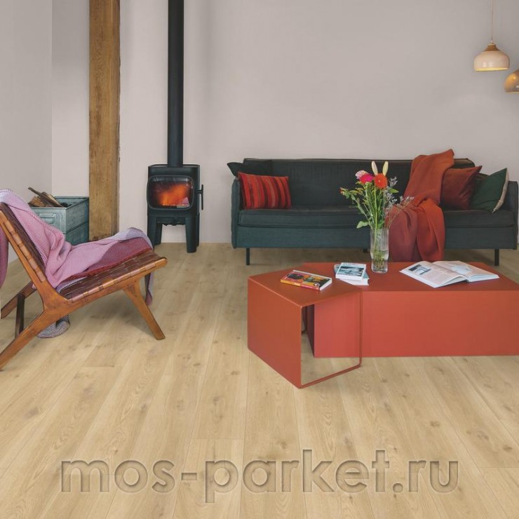 Замковый виниловый пол Quick-Step Alpha Vinyl Blos AVSPU40018 Дуб бежевый