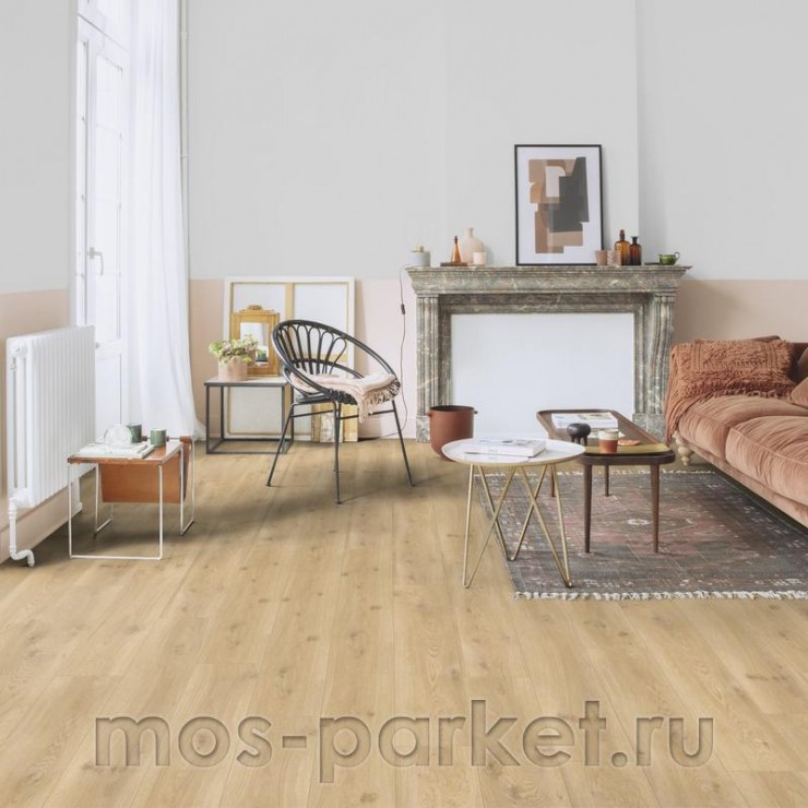 Замковый виниловый пол Quick-Step Alpha Vinyl Blos AVSPU40018 Дуб бежевый