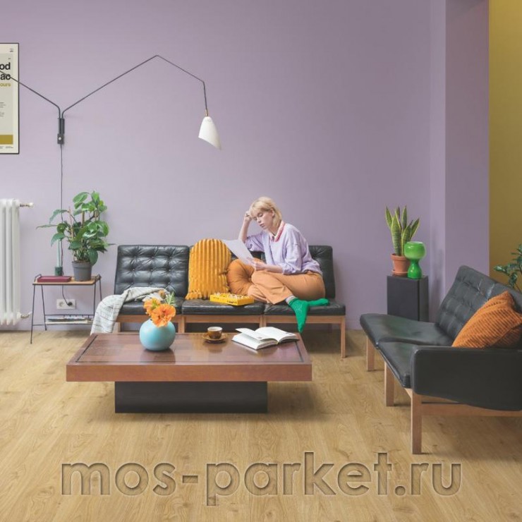 Замковый виниловый пол Quick-Step Alpha Vinyl Blos AVSPU40025 Дуб Коттедж натуральный