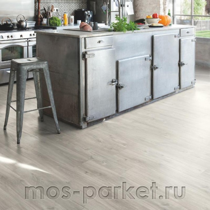 Замковый виниловый пол Quick-Step Alpha Vinyl Blos AVSPU40030 Дуб Каньон серый пилёный