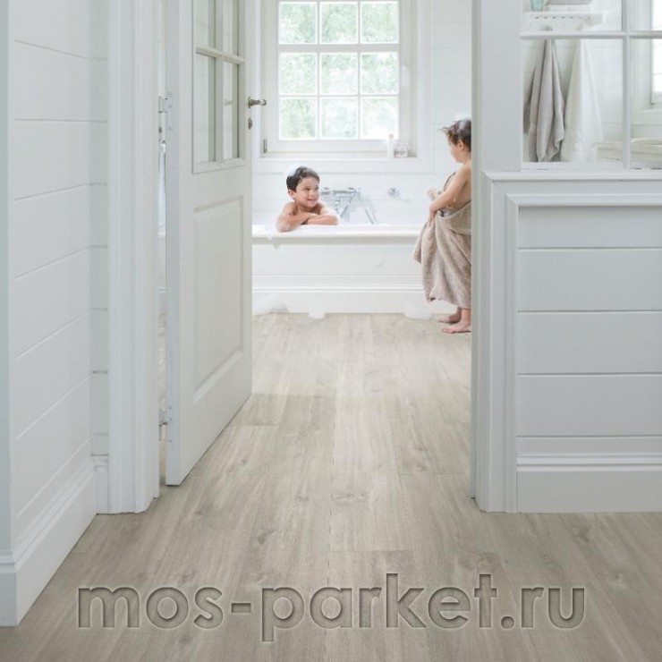 Замковый виниловый пол Quick-Step Alpha Vinyl Blos AVSPU40030 Дуб Каньон серый пилёный