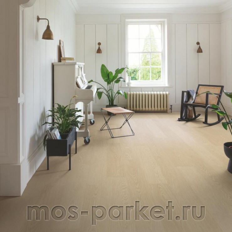 Замковый виниловый пол Quick-Step Alpha Vinyl Blos AVSPU40277 Дуб молочный