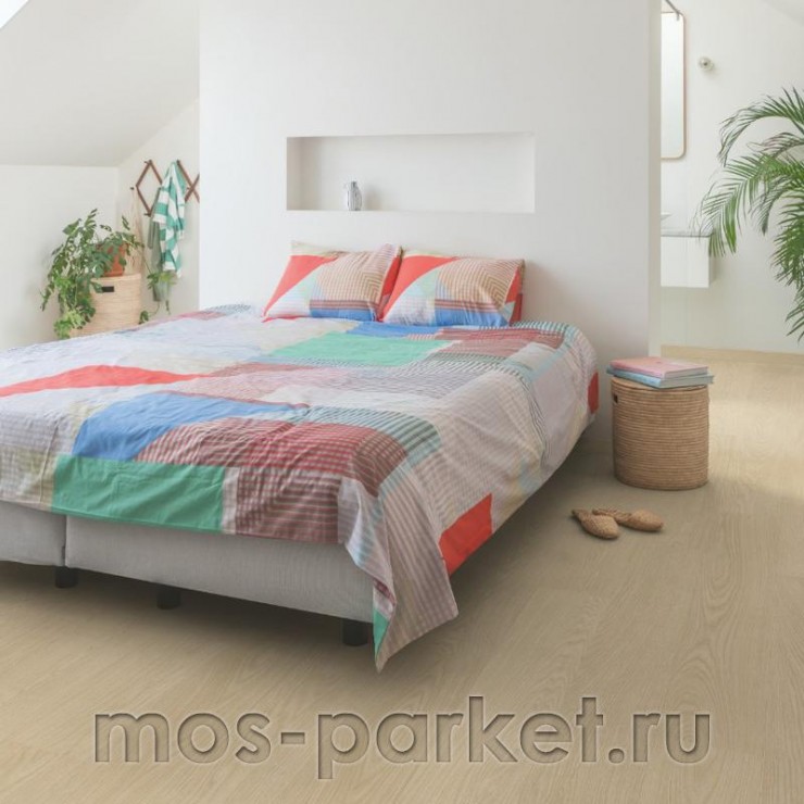 Замковый виниловый пол Quick-Step Alpha Vinyl Blos AVSPU40277 Дуб молочный