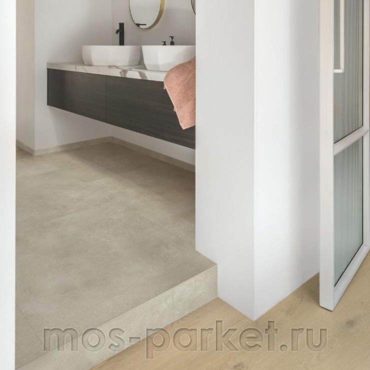 Клеевая виниловая плитка Quick-Step Vinyl Flex Blush SGTC20308 Цемент тёплый бежевый