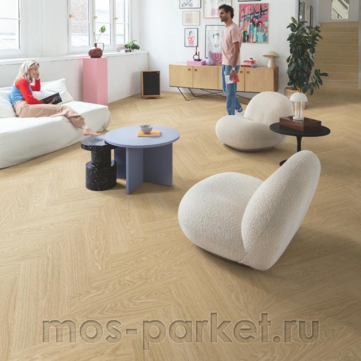 Замковый виниловый пол Quick-Step Alpha Vinyl Ciro AVHBU40359 Дуб чистый румяный