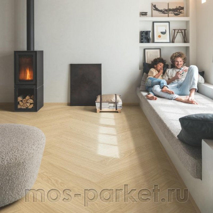 Замковый виниловый пол Quick-Step Alpha Vinyl Ciro AVHBU40359 Дуб чистый румяный