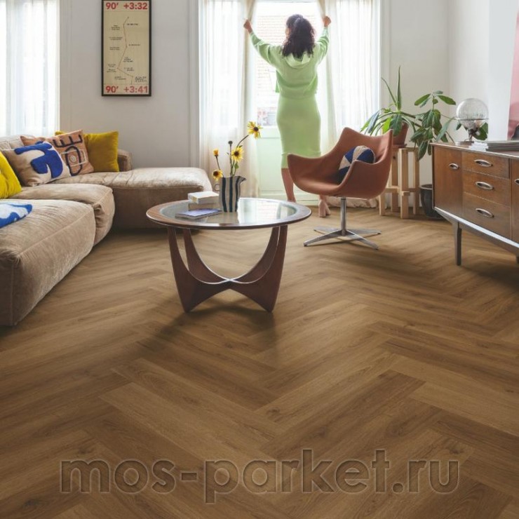 Замковый виниловый пол Quick-Step Alpha Vinyl Ciro AVHBU40364 Эко карамельный