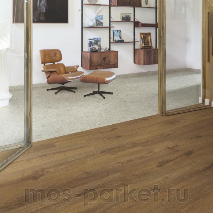 Клеевой виниловый пол Quick-Step Vinyl Flex Fuse SGMPC20324 Коричневый осенний дуб