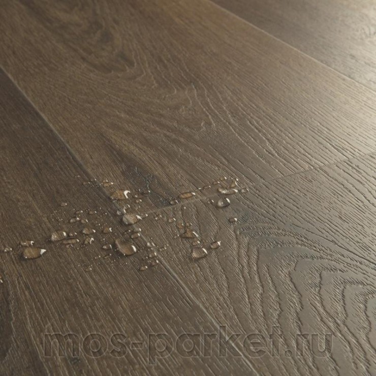 Клеевой виниловый пол Quick-Step Vinyl Flex Fuse SGMPC20330 Дуб льняной тёмно-коричневый