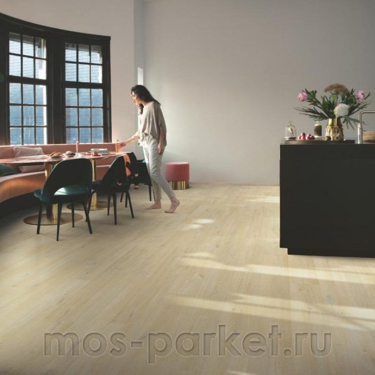 Клеевой виниловый пол Quick-Step Vinyl Flex Fuse SGMPC20328 Дуб льняной серо-бежевый
