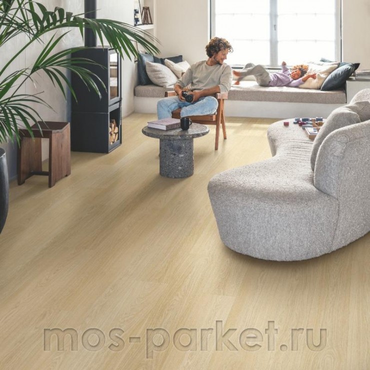 Клеевой виниловый пол Quick-Step Vinyl Flex Fuse SGMPC20321 Дуб безмятежный натуральный светлый