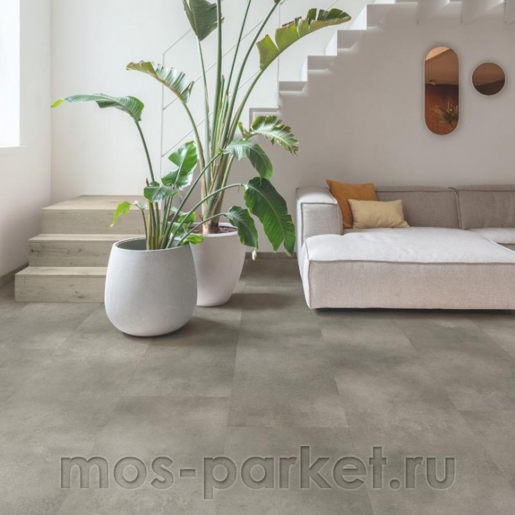 Замковый виниловая плитка Quick-Step Alpha Vinyl Illume AVMTU40273 Бетон облачный