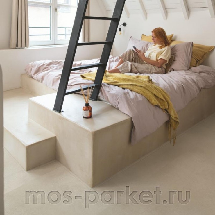 Замковый виниловая плитка Quick-Step Alpha Vinyl Illume AVMTU40274 Бетон песчаный