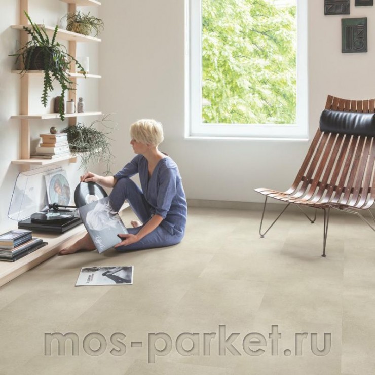 Замковый виниловая плитка Quick-Step Alpha Vinyl Illume AVMTU40274 Бетон песчаный