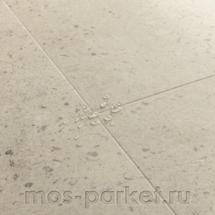 Замковый виниловая плитка Quick-Step Alpha Vinyl Illume AVMTU40275 Бетон устричный