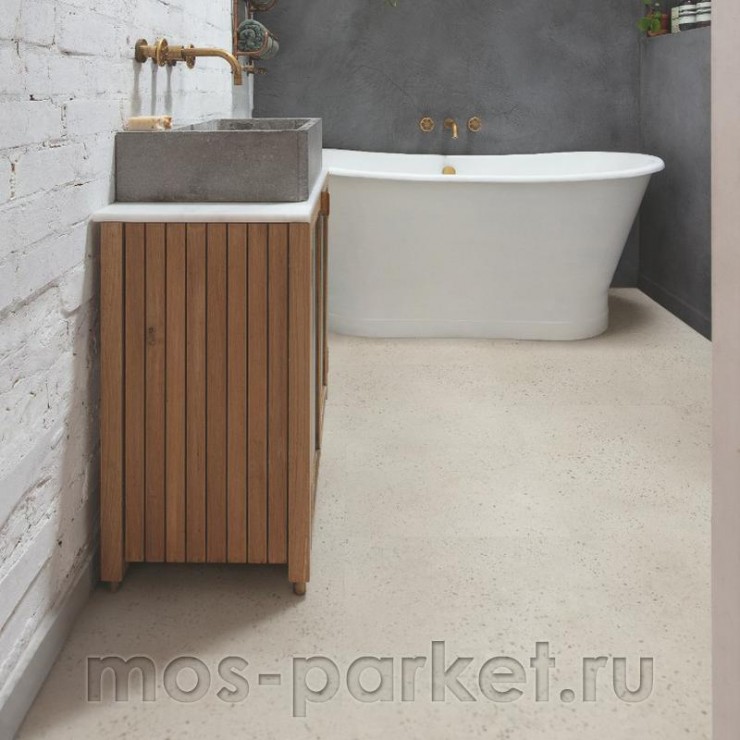 Замковый виниловая плитка Quick-Step Alpha Vinyl Illume AVMTU40275 Бетон устричный