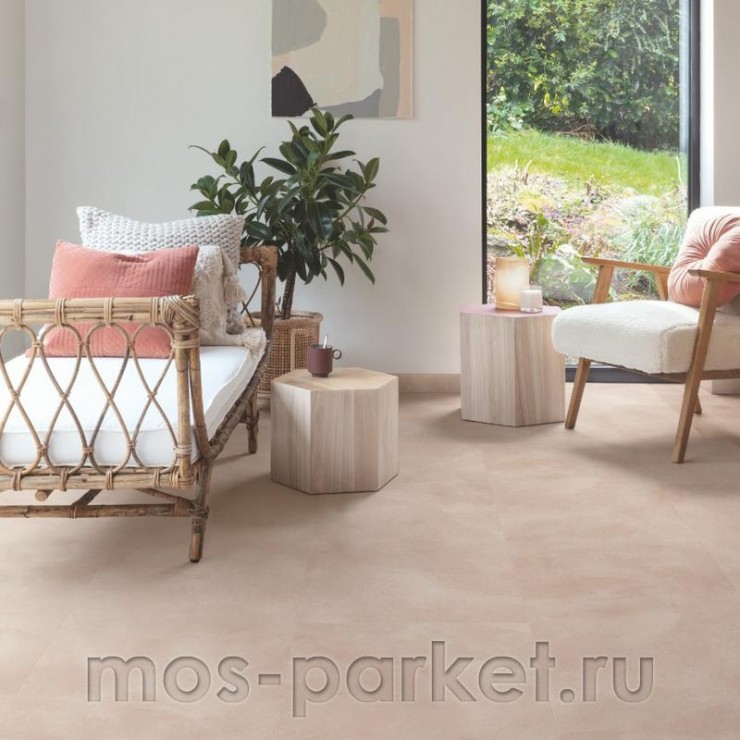 Замковый виниловая плитка Quick-Step Alpha Vinyl Illume AVMTU40333 Мягкий румянец