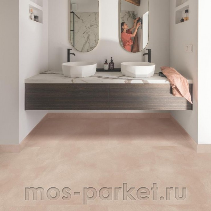 Замковый виниловая плитка Quick-Step Alpha Vinyl Illume AVMTU40333 Мягкий румянец