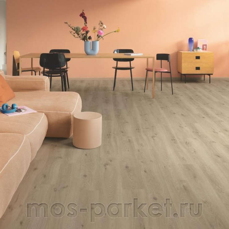 Клеевой виниловый пол Quick-Step Vinyl Flex Liv SGSPC20318 Морской бриз тёплый тауп