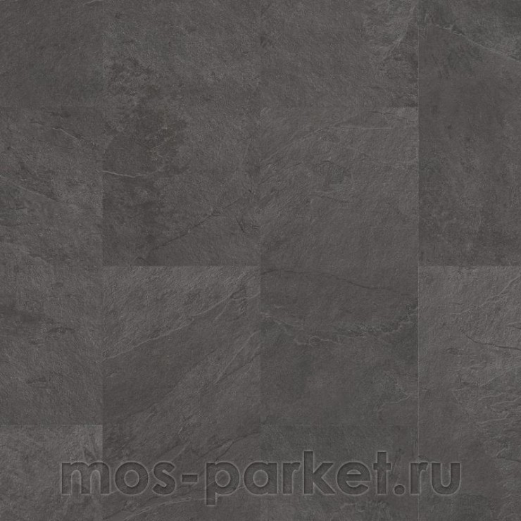 Замковый виниловый пол Quick-Step Alpha Vinyl Oro AVSTU40035 Сланец чёрный