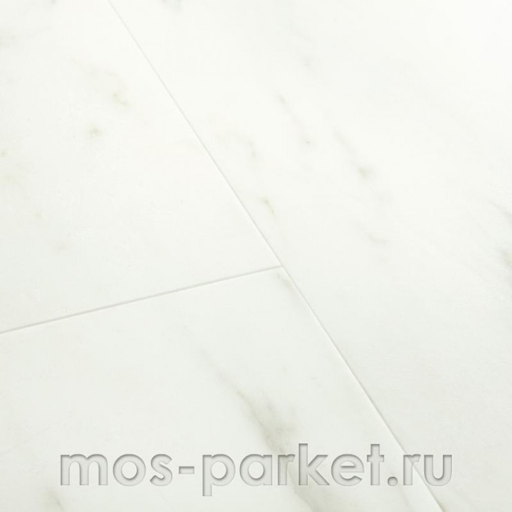 Замковый виниловый пол Quick-Step Alpha Vinyl Oro AVSTU40136 Мрамор каррарский белый