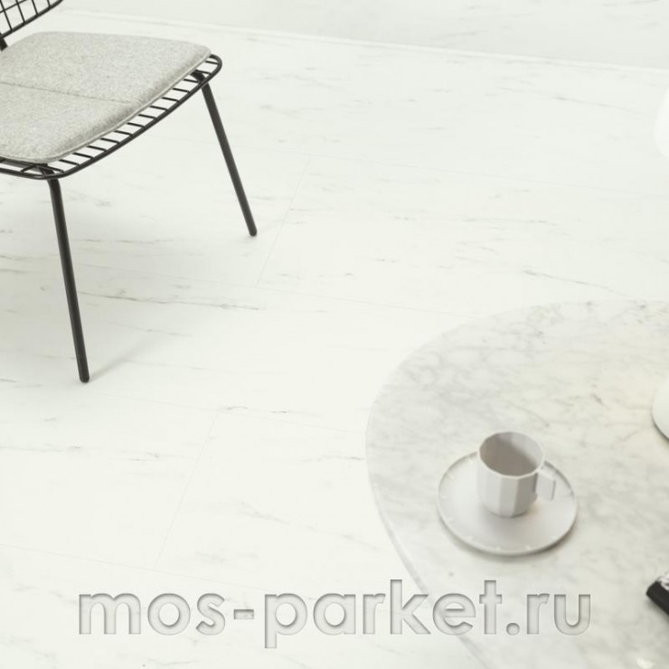 Замковый виниловый пол Quick-Step Alpha Vinyl Oro AVSTU40136 Мрамор каррарский белый