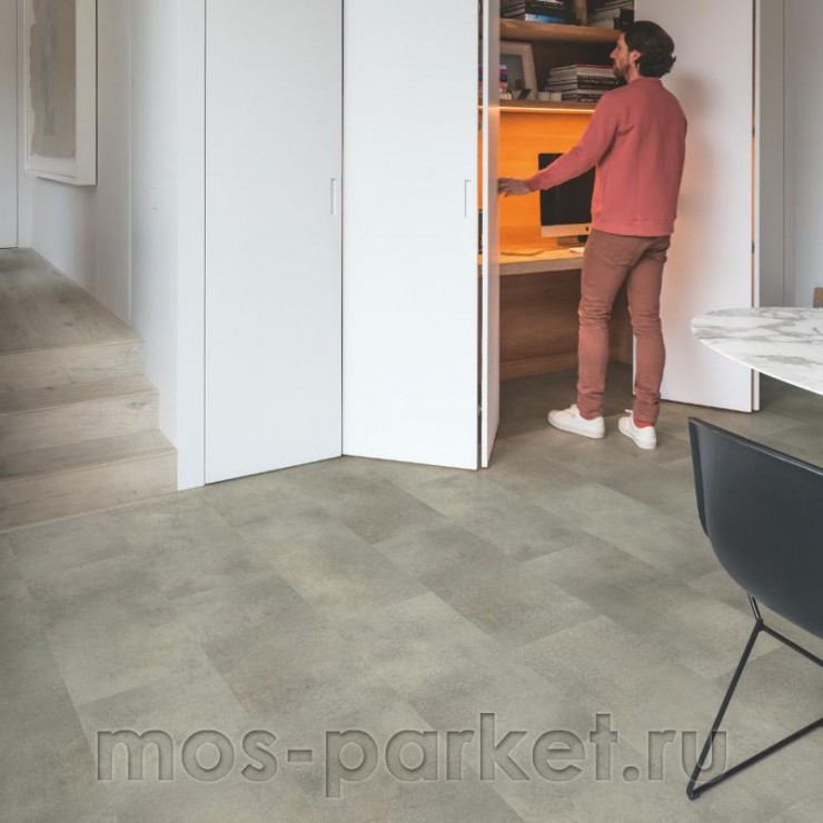 Замковый виниловый пол Quick-Step Alpha Vinyl Oro AVSTU40234 Бетонный камень
