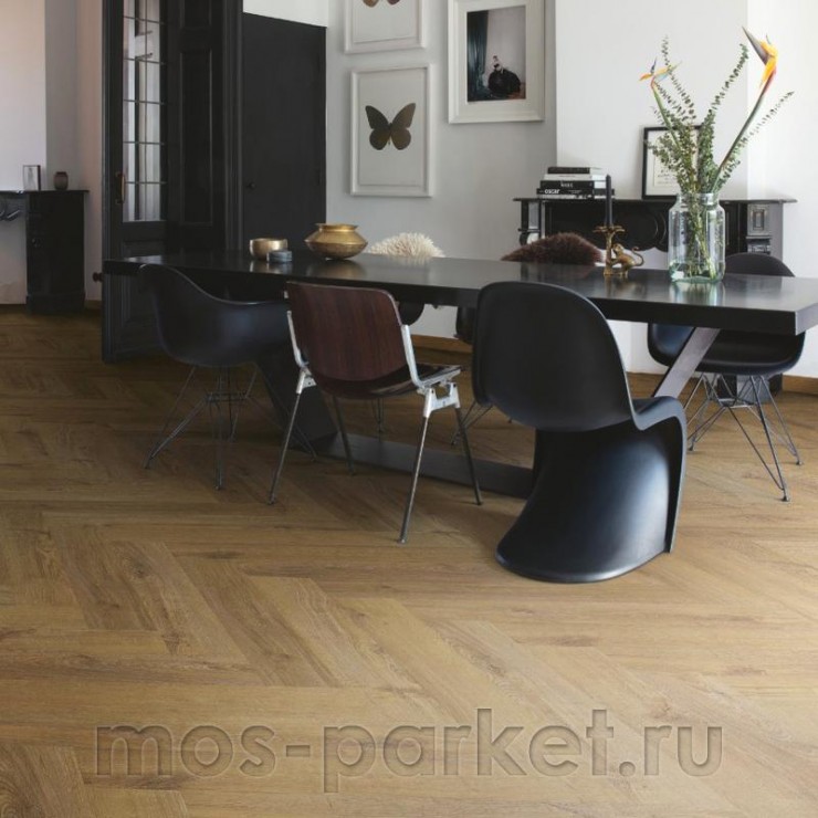 Клеевой виниловый пол Quick-Step Vinyl Flex Pristine SGHBC20334 Коричневый осенний дуб