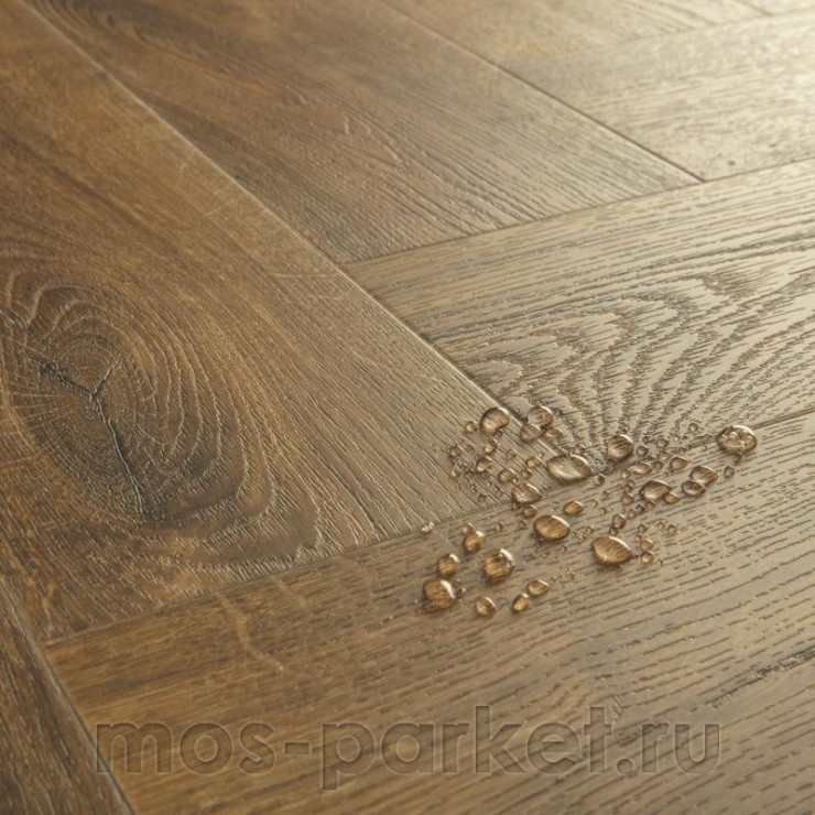 Клеевой виниловый пол Quick-Step Vinyl Flex Pristine SGHBC20334 Коричневый осенний дуб