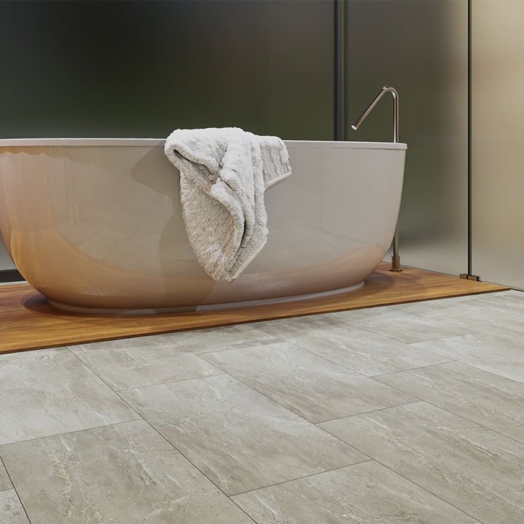 SPC плитка Stone Floor 970-9 HP Травертин Найтфол