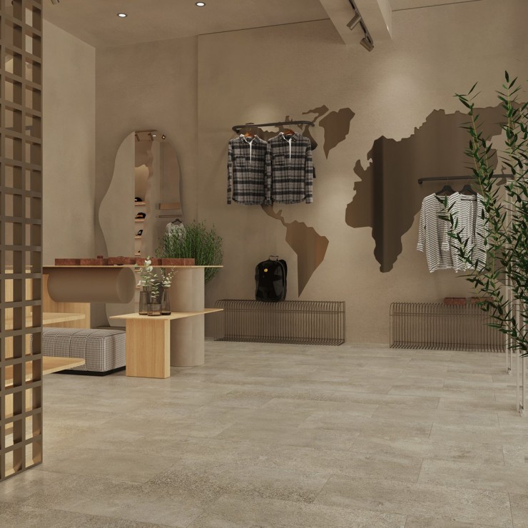 Виниловая SPC плитка Tulesna Stone 1009-5 Grayscape