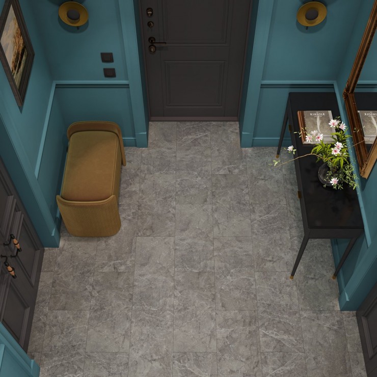 Виниловая SPC плитка Tulesna Stone 1009-6 Smoke Topaz