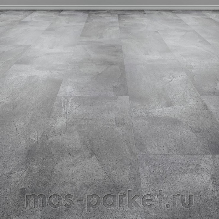 Клеевой виниловый пол Vinilam Ceramo Stone Glue 61602 Серый бетон