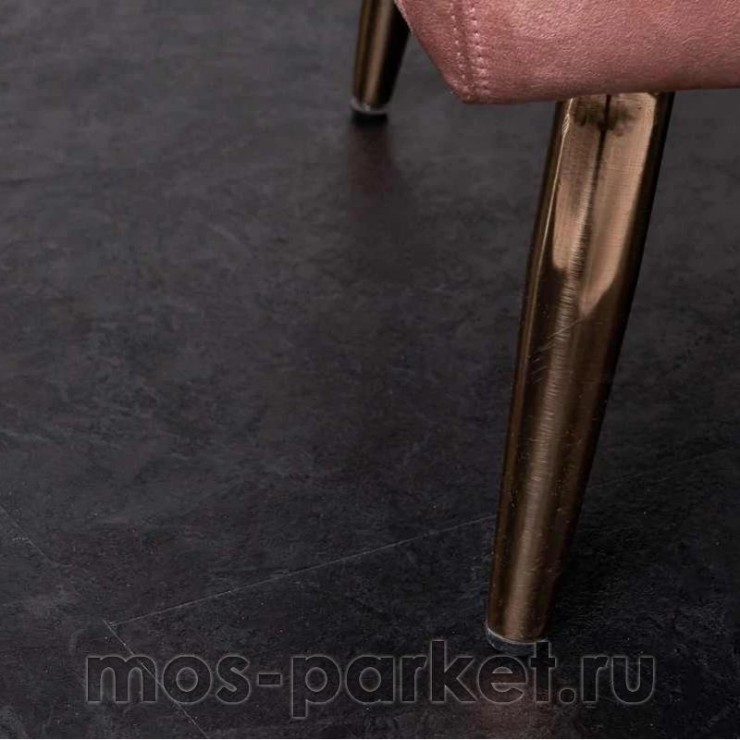 Клеевой виниловый пол Vinilam Ceramo Stone Glue 61607 Сланцевый черный