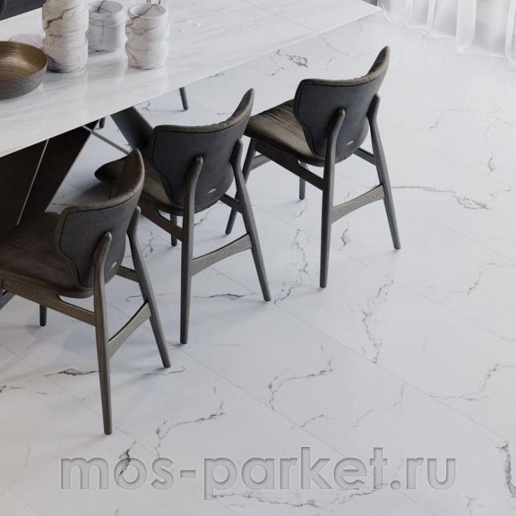 Клеевой виниловый пол Vinilam Ceramo Stone Glue 83444 Итальянский мрамор