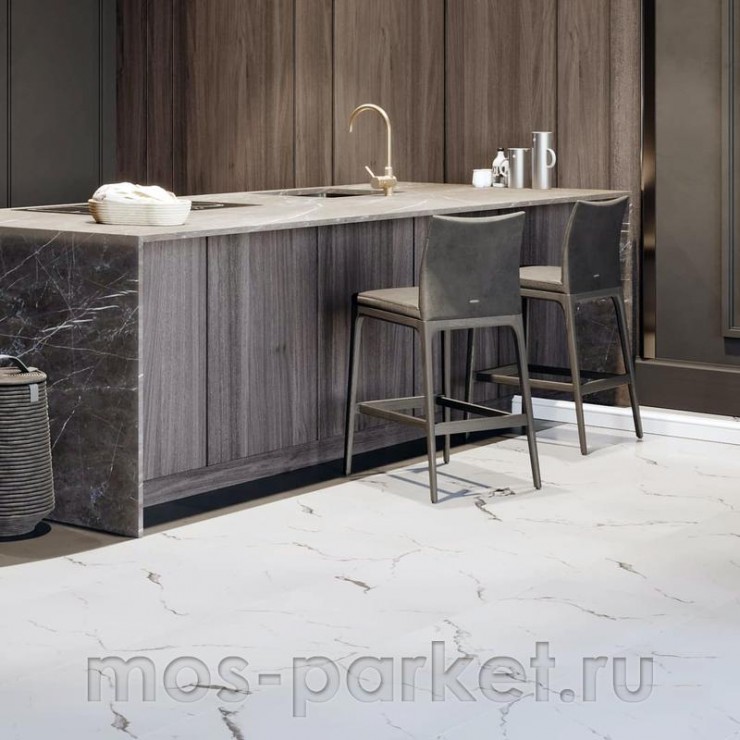 Клеевой виниловый пол Vinilam Ceramo Stone Glue 83444 Итальянский мрамор