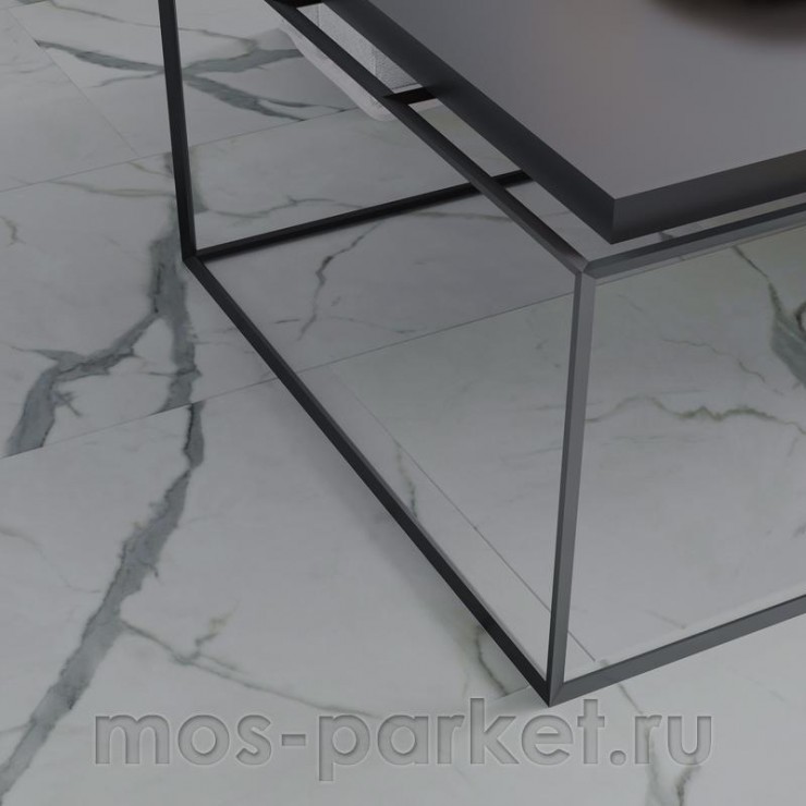 Клеевой виниловый пол Vinilam Ceramo Stone Glue 87999 Греческий мрамор