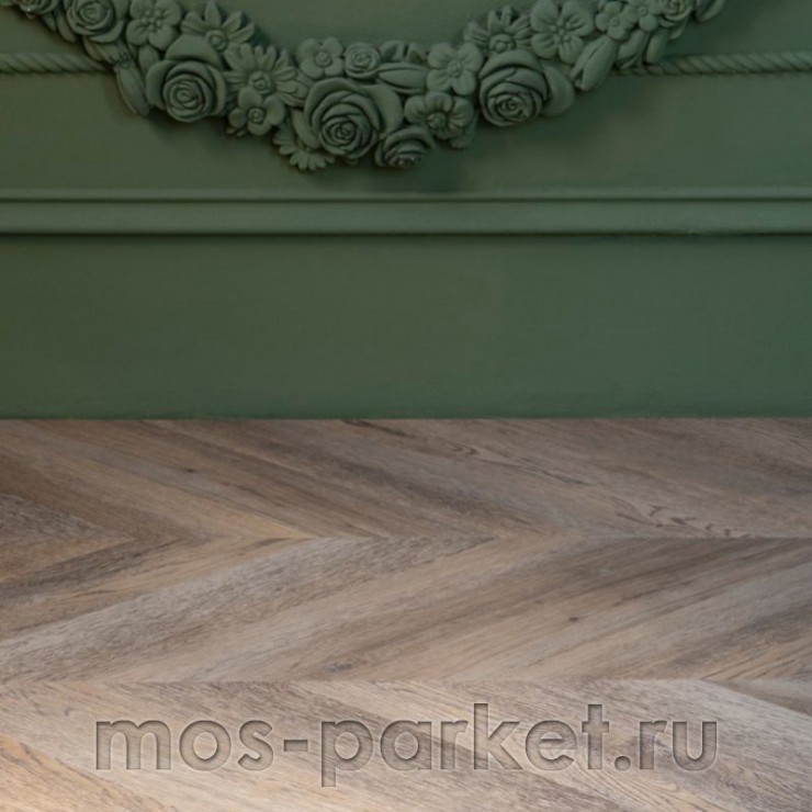 Виниловый пол Vinilam Parquet Chevron RI153616CL4 Шеврон Шампань