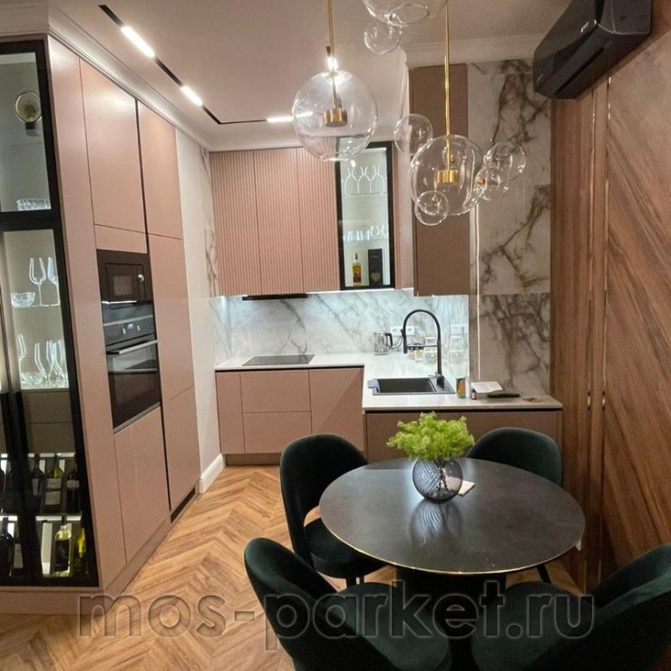 Виниловый пол Vinilam Parquet Chevron I107516 Шеврон Лувр