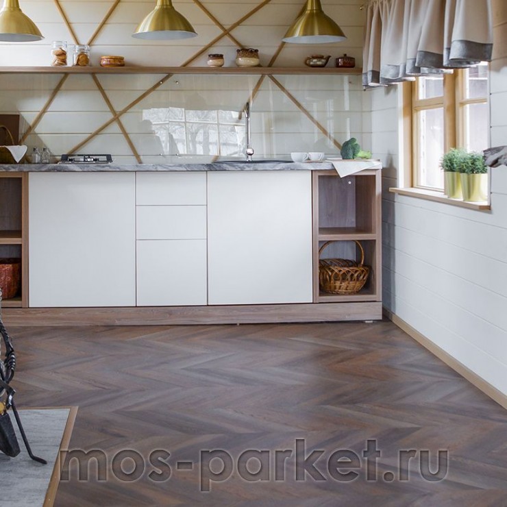 Виниловый пол Vinilam Parquet Chevron RI153610CL4 Шеврон Нормандия