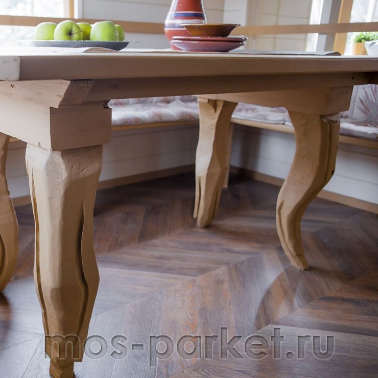 Виниловый пол Vinilam Parquet Chevron RI153610CL4 Шеврон Нормандия
