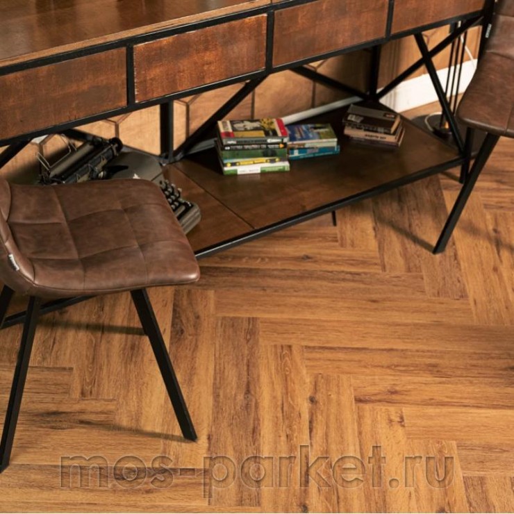 Клеевой виниловый пол Vinilam Parquet Herringbone Glue GD11210 Паркет Де Вилль